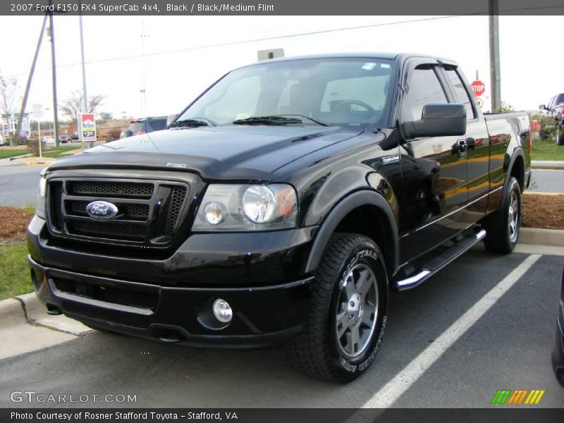 Black / Black/Medium Flint 2007 Ford F150 FX4 SuperCab 4x4