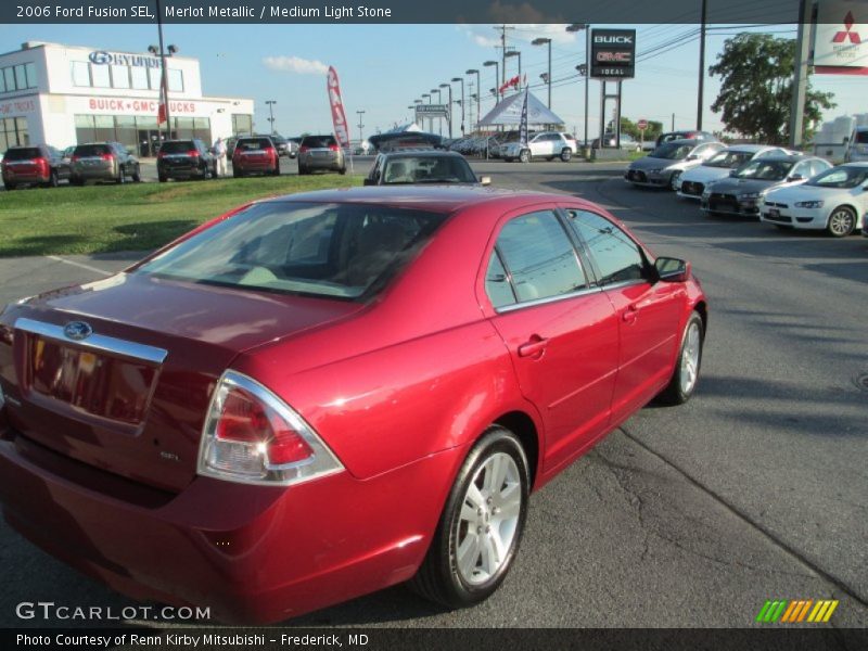 Merlot Metallic / Medium Light Stone 2006 Ford Fusion SEL