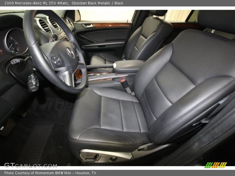 Obsidian Black Metallic / Black 2009 Mercedes-Benz ML 350 4Matic