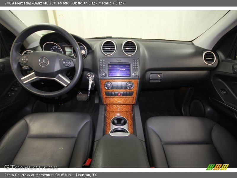 Obsidian Black Metallic / Black 2009 Mercedes-Benz ML 350 4Matic