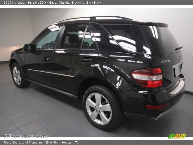 Obsidian Black Metallic / Black 2009 Mercedes-Benz ML 350 4Matic