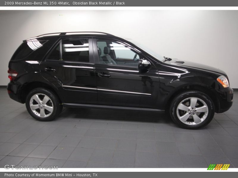 Obsidian Black Metallic / Black 2009 Mercedes-Benz ML 350 4Matic