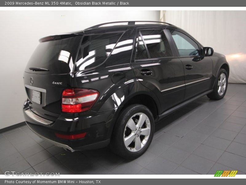 Obsidian Black Metallic / Black 2009 Mercedes-Benz ML 350 4Matic