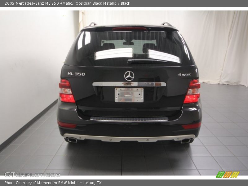 Obsidian Black Metallic / Black 2009 Mercedes-Benz ML 350 4Matic