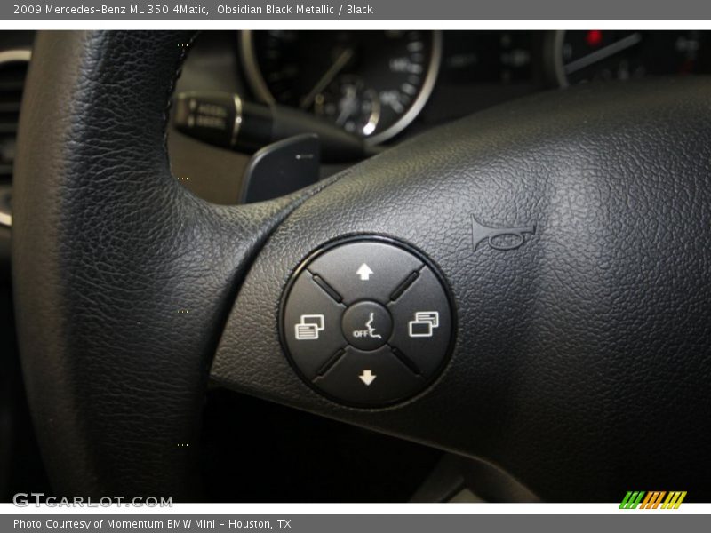 Obsidian Black Metallic / Black 2009 Mercedes-Benz ML 350 4Matic