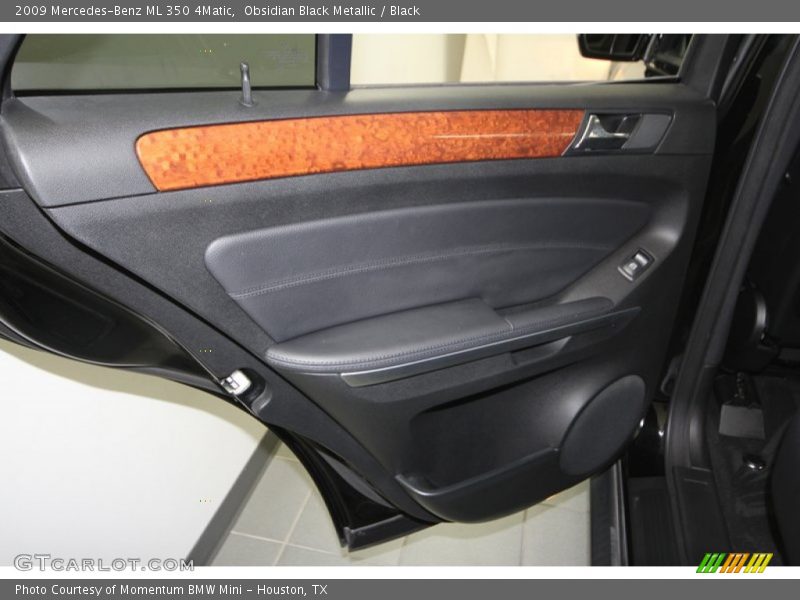 Obsidian Black Metallic / Black 2009 Mercedes-Benz ML 350 4Matic