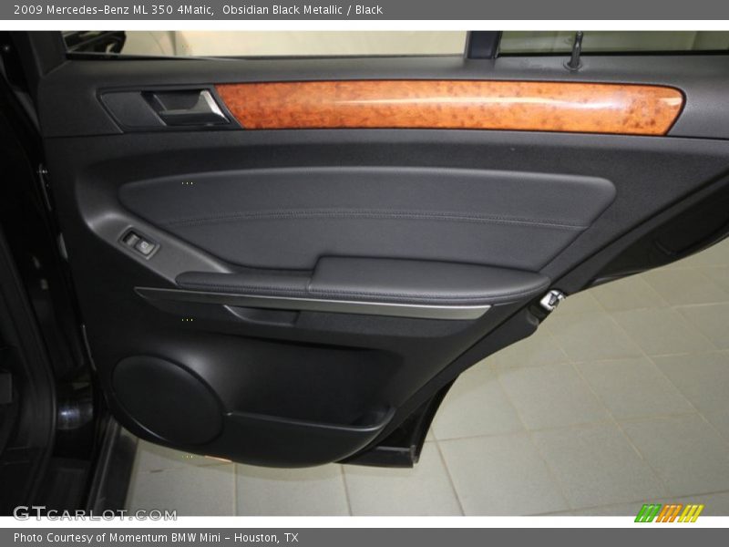 Obsidian Black Metallic / Black 2009 Mercedes-Benz ML 350 4Matic