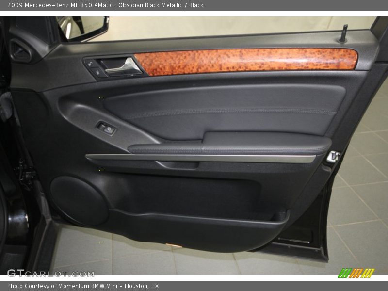 Obsidian Black Metallic / Black 2009 Mercedes-Benz ML 350 4Matic
