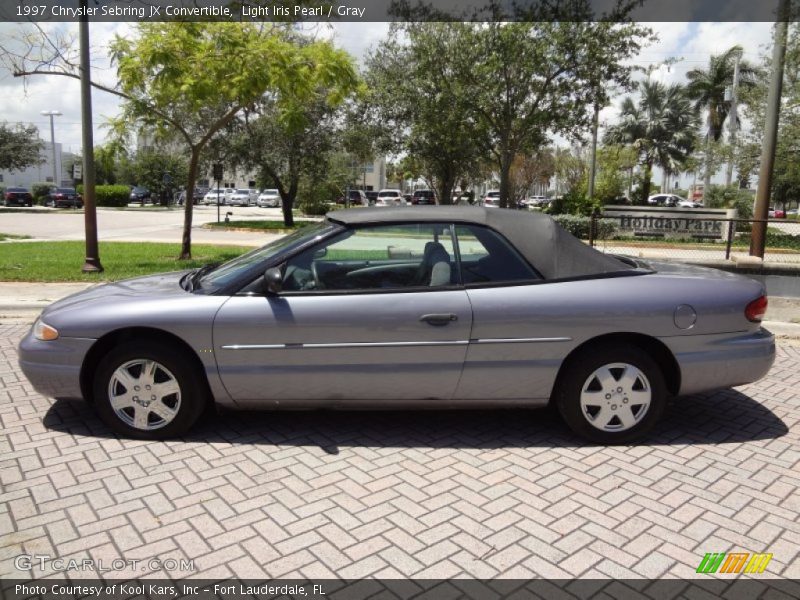 Light Iris Pearl / Gray 1997 Chrysler Sebring JX Convertible