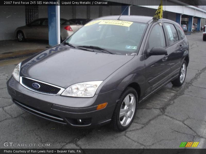 Liquid Grey Metallic / Charcoal 2007 Ford Focus ZX5 SES Hatchback