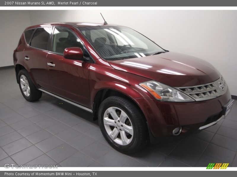 Merlot Pearl / Charcoal 2007 Nissan Murano SL AWD