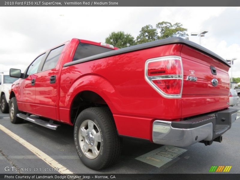 Vermillion Red / Medium Stone 2010 Ford F150 XLT SuperCrew