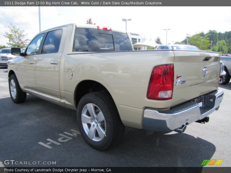 White Gold / Dark Slate Gray/Medium Graystone 2011 Dodge Ram 1500 Big Horn Crew Cab
