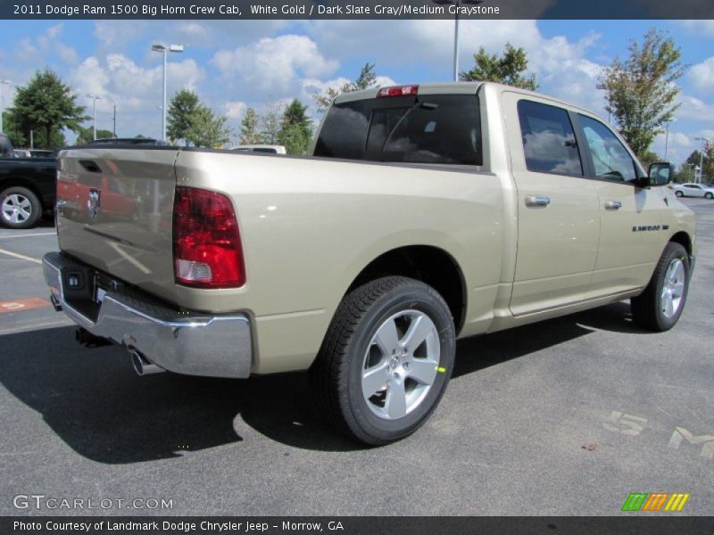 White Gold / Dark Slate Gray/Medium Graystone 2011 Dodge Ram 1500 Big Horn Crew Cab