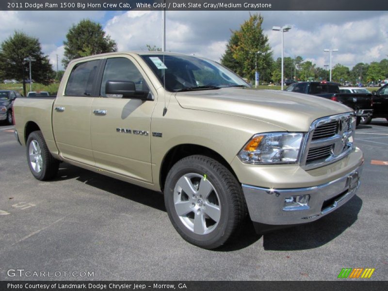 White Gold / Dark Slate Gray/Medium Graystone 2011 Dodge Ram 1500 Big Horn Crew Cab