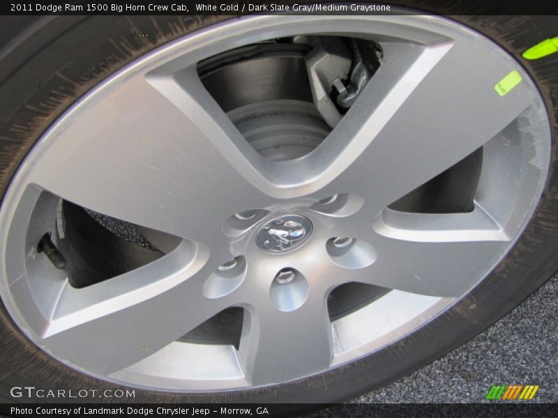 White Gold / Dark Slate Gray/Medium Graystone 2011 Dodge Ram 1500 Big Horn Crew Cab