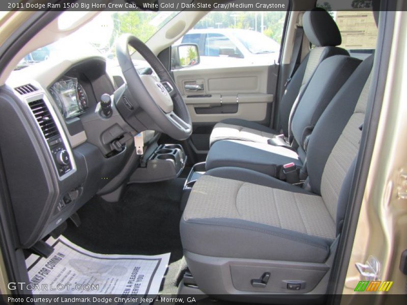 White Gold / Dark Slate Gray/Medium Graystone 2011 Dodge Ram 1500 Big Horn Crew Cab