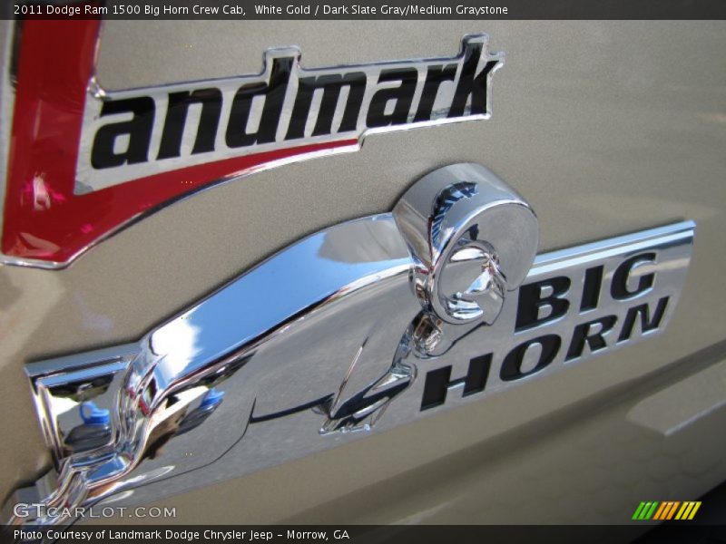White Gold / Dark Slate Gray/Medium Graystone 2011 Dodge Ram 1500 Big Horn Crew Cab