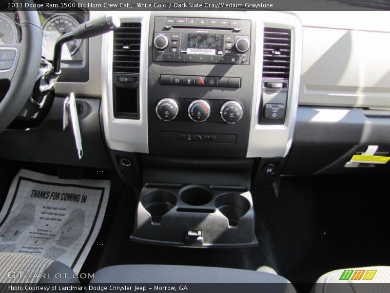 White Gold / Dark Slate Gray/Medium Graystone 2011 Dodge Ram 1500 Big Horn Crew Cab