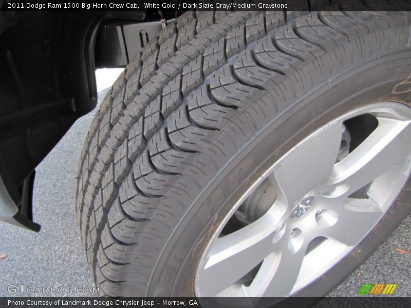 White Gold / Dark Slate Gray/Medium Graystone 2011 Dodge Ram 1500 Big Horn Crew Cab
