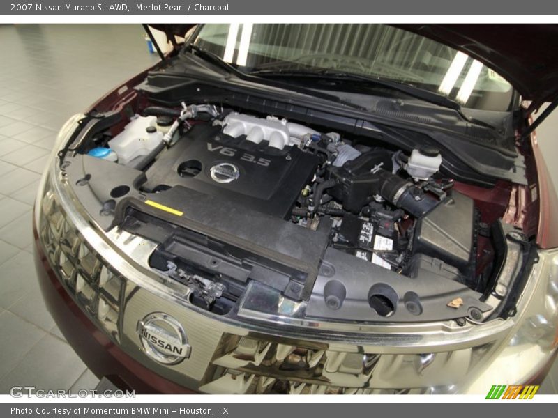 Merlot Pearl / Charcoal 2007 Nissan Murano SL AWD