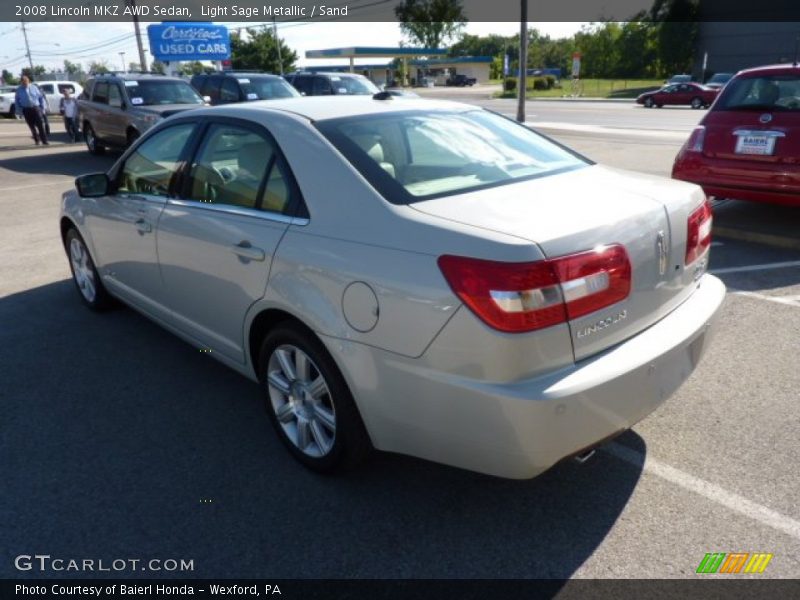 Light Sage Metallic / Sand 2008 Lincoln MKZ AWD Sedan
