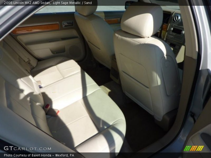 Light Sage Metallic / Sand 2008 Lincoln MKZ AWD Sedan