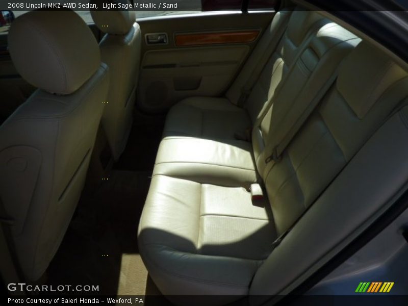 Light Sage Metallic / Sand 2008 Lincoln MKZ AWD Sedan