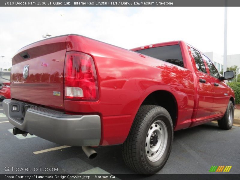  2010 Ram 1500 ST Quad Cab Inferno Red Crystal Pearl