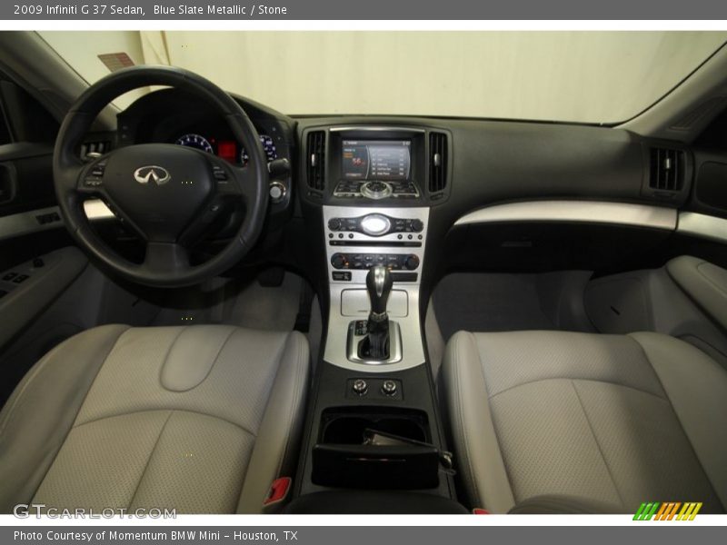 Blue Slate Metallic / Stone 2009 Infiniti G 37 Sedan