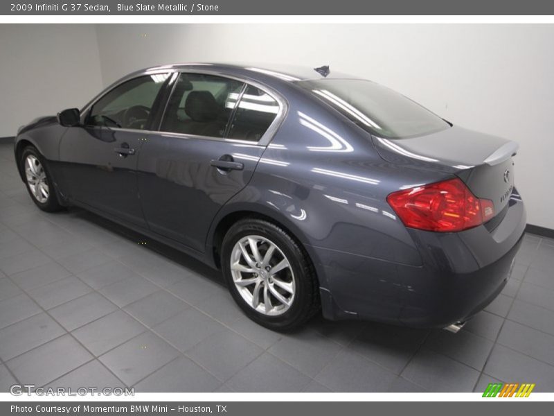Blue Slate Metallic / Stone 2009 Infiniti G 37 Sedan