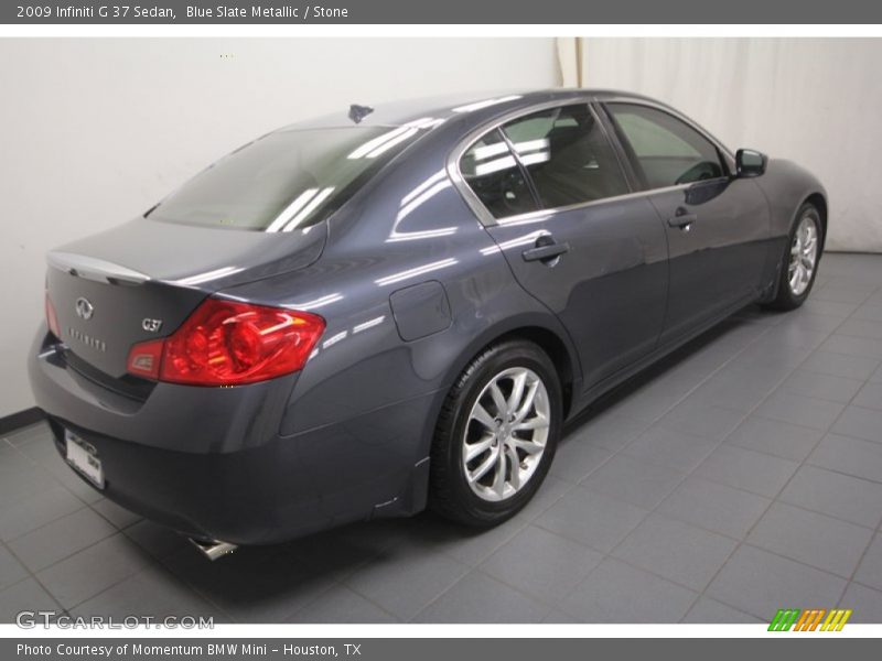 Blue Slate Metallic / Stone 2009 Infiniti G 37 Sedan