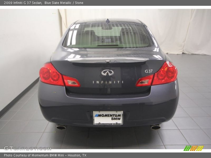 Blue Slate Metallic / Stone 2009 Infiniti G 37 Sedan