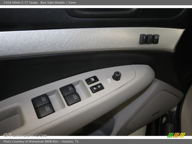 Blue Slate Metallic / Stone 2009 Infiniti G 37 Sedan