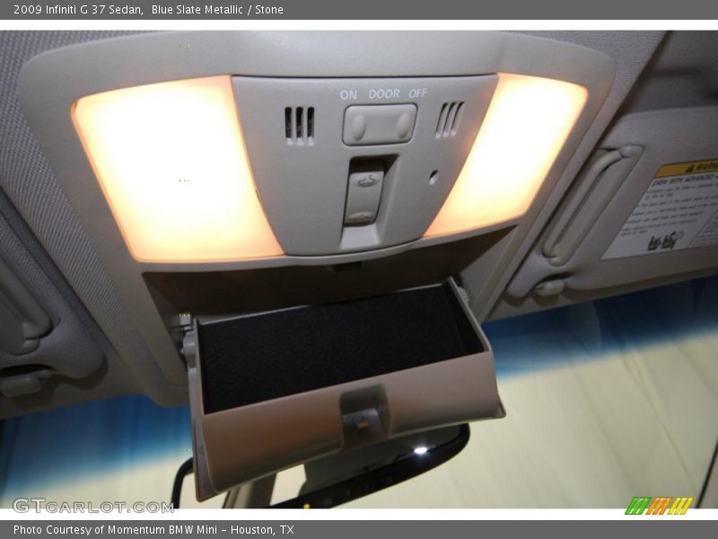 Blue Slate Metallic / Stone 2009 Infiniti G 37 Sedan