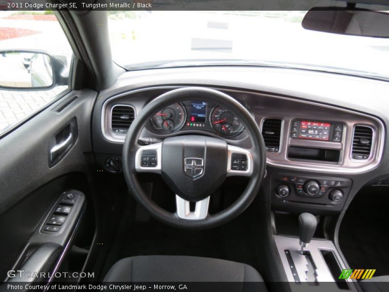 Tungsten Metallic / Black 2011 Dodge Charger SE