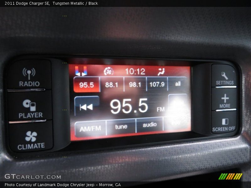 Tungsten Metallic / Black 2011 Dodge Charger SE
