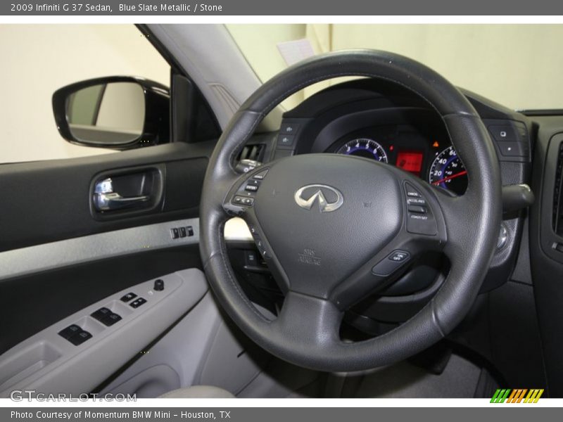 Blue Slate Metallic / Stone 2009 Infiniti G 37 Sedan