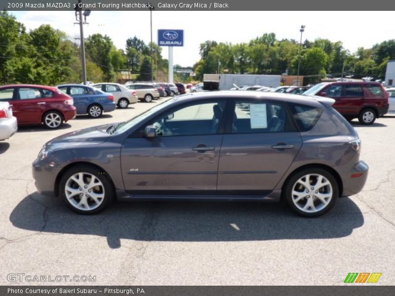 Galaxy Gray Mica / Black 2009 Mazda MAZDA3 s Grand Touring Hatchback
