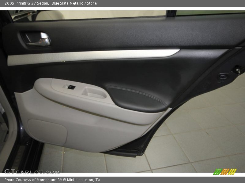 Blue Slate Metallic / Stone 2009 Infiniti G 37 Sedan