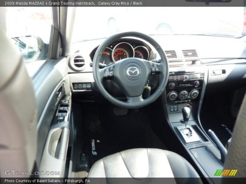 Galaxy Gray Mica / Black 2009 Mazda MAZDA3 s Grand Touring Hatchback