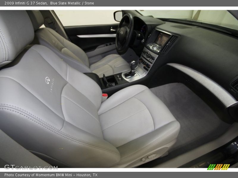 Blue Slate Metallic / Stone 2009 Infiniti G 37 Sedan