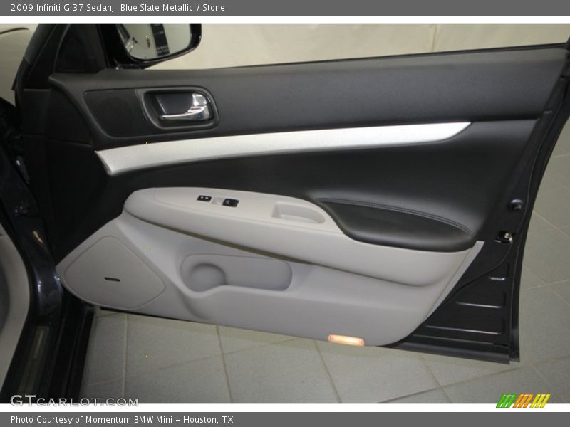 Blue Slate Metallic / Stone 2009 Infiniti G 37 Sedan