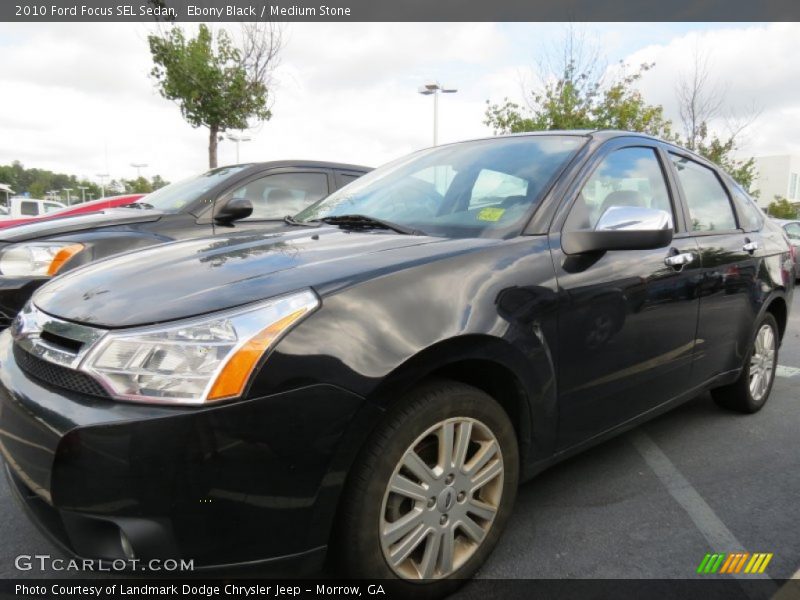Ebony Black / Medium Stone 2010 Ford Focus SEL Sedan