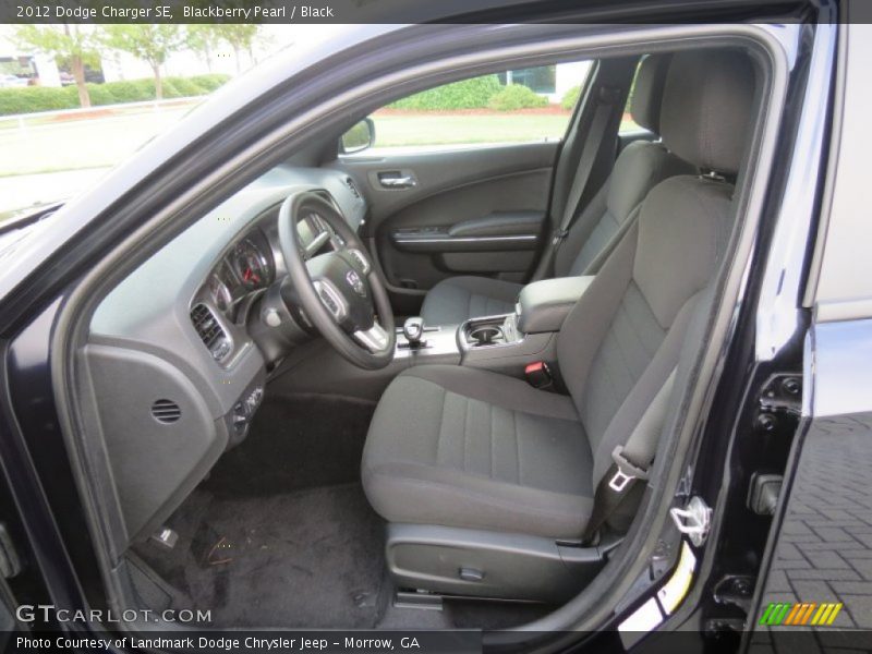 Front Seat of 2012 Charger SE