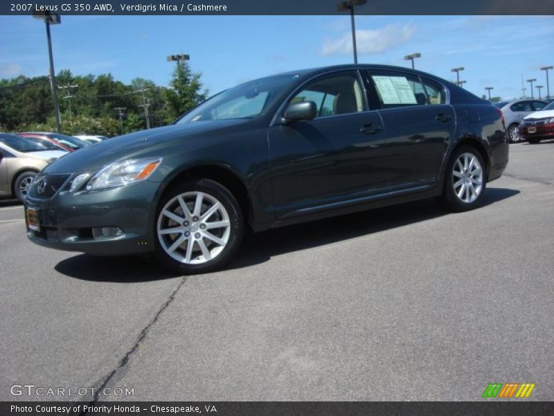 Verdigris Mica / Cashmere 2007 Lexus GS 350 AWD