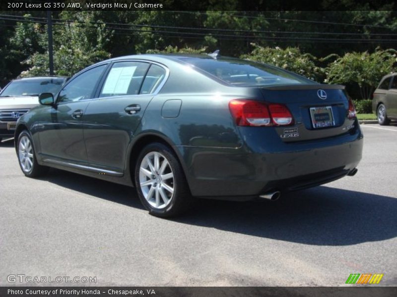 Verdigris Mica / Cashmere 2007 Lexus GS 350 AWD