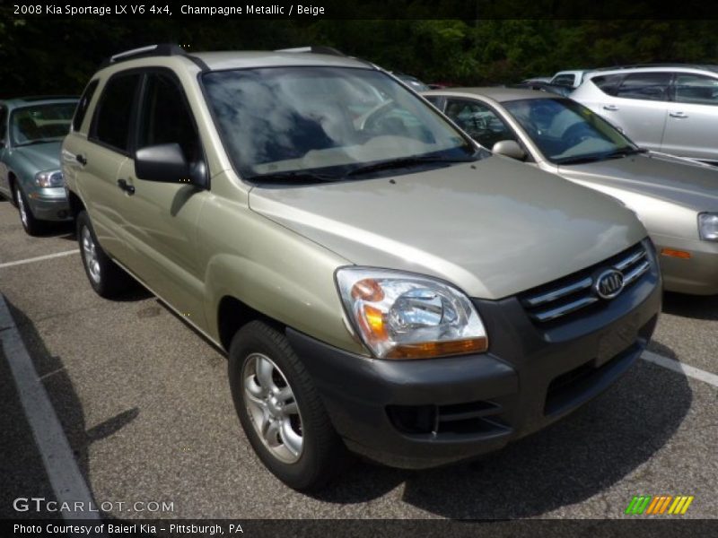 Champagne Metallic / Beige 2008 Kia Sportage LX V6 4x4
