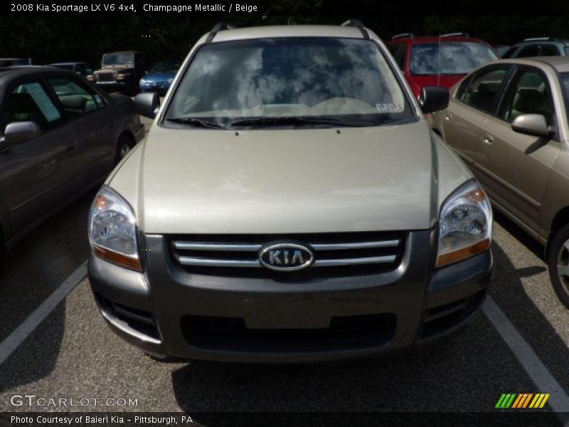 Champagne Metallic / Beige 2008 Kia Sportage LX V6 4x4