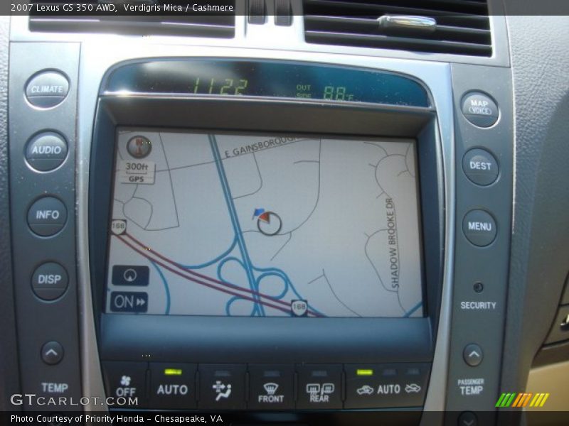 Navigation of 2007 GS 350 AWD